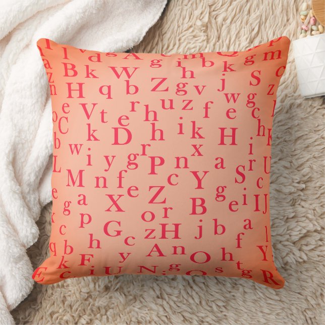 The Letters of the Alphabet  Cushion (Blanket)