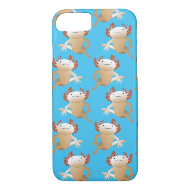 The Leucistic Axolotl Phone Case (Back)