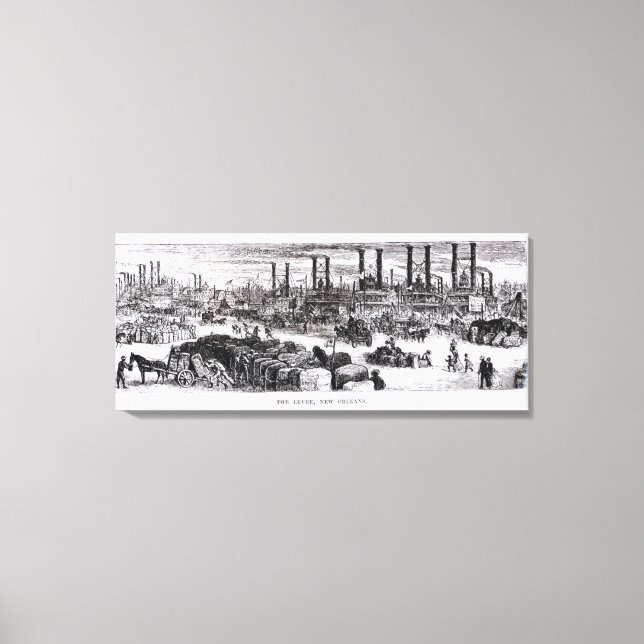 The Levee, New Orleans Canvas Print (Front)