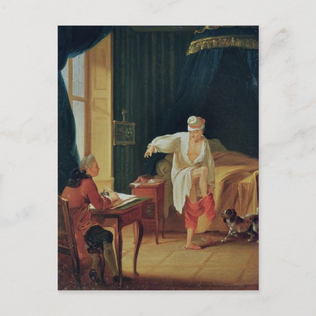 The Levee of Voltaire at Ferney, after 1759 Postcard (Front)