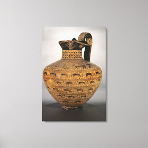 The 'Levy Oinochoe', an East Orientalising v Canvas Print