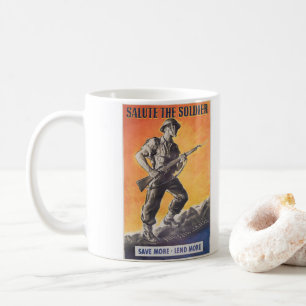 The Liberator. Reprint of British wartime poster. Coffee Mug