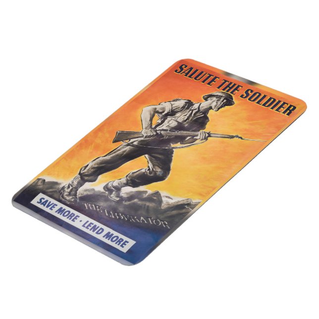 The Liberator. Reprint of British wartime poster. Magnet (Left Side)