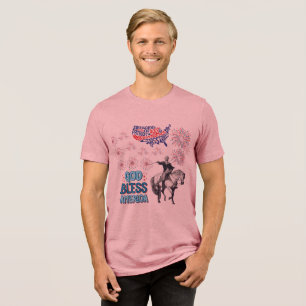 The Liberty Lights Show mauve Tri-Blend Shirt
