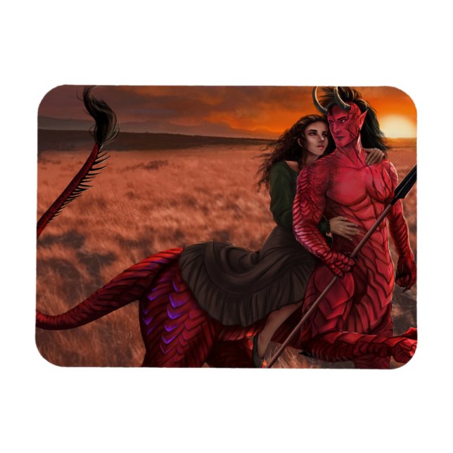 The Librarian and the Beast Magnet (Horizontal)