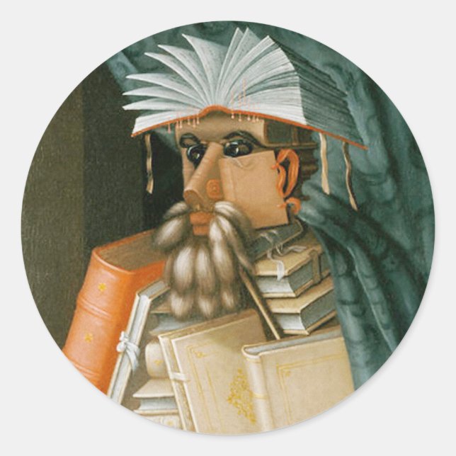 The Librarian Classic Round Sticker (Front)