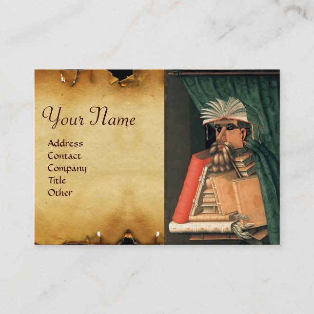 THE LIBRARIAN MONOGRAM BUSINESS CARD (Front)