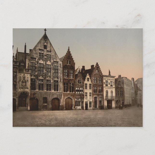 The Library, Bruges, Belgium Postcard (Front)