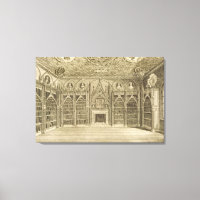 The Library, engraved by Godfrey, from 'Descriptio