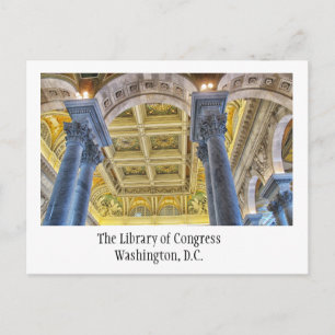 The Library of Congress, Washington DC Postcard