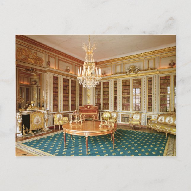 The library of Louis XVI  decorated in 1781 Postcard (Front)