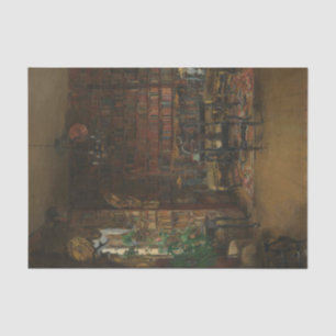 The Library of Thorvald Boeck by Harriet Backer Tissue Paper