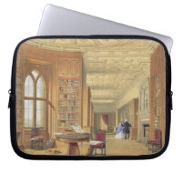 The Library, Windsor Castle, 1838 (colour litho)