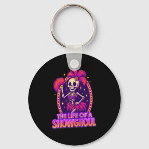 The Life Of A Showghoul Retro Funny Halloween Show Key Ring