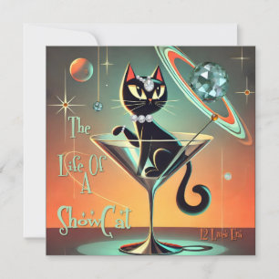 The Life Of A Showgirl Cat Invitation