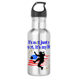 THE LIFE OF A USA SOCCER PLAYER DESIGN 532 ML WATER BOTTLE