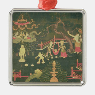 The Life of Buddha Shakyamuni Metal Tree Decoration