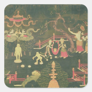 The Life of Buddha Shakyamuni Square Sticker