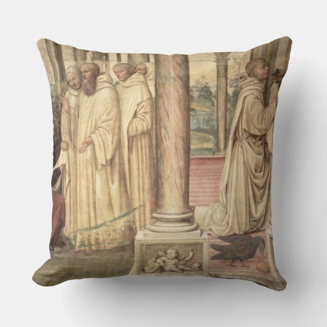 The Life of St. Benedict (fresco) (detail) 2 Cushion (Front)