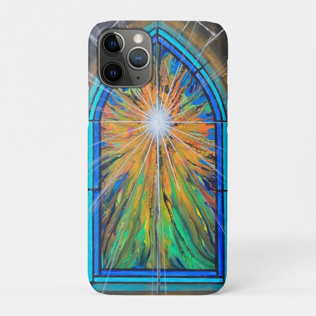The Light 3 Church Stained Glass Window    Case-Mate iPhone Case (Back)