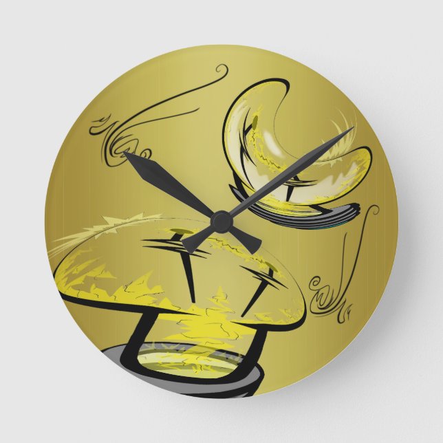 The Light Cap Zaps  Round Clock (Front)