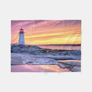 The Light Keeper | Peggy'S Cove Fleece Blanket