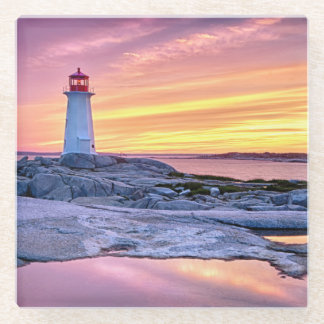 The Light Keeper | Peggy'S Cove Glass Coaster