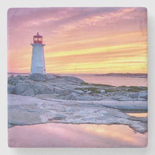 The Light Keeper Peggy'S Cove Stone Coaster