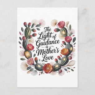 The Light Of Guidance Is Mother's Love Holiday Postcard