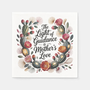 The Light Of Guidance Is Mother's Love Napkin