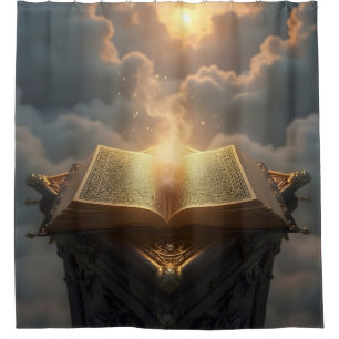 The Light Of Knowledge – Library Art Shower Curtain
