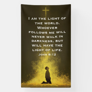 The Light of Life John 8:12 Banner