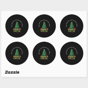 The Light of Love on Holy Night Classic Round Sticker