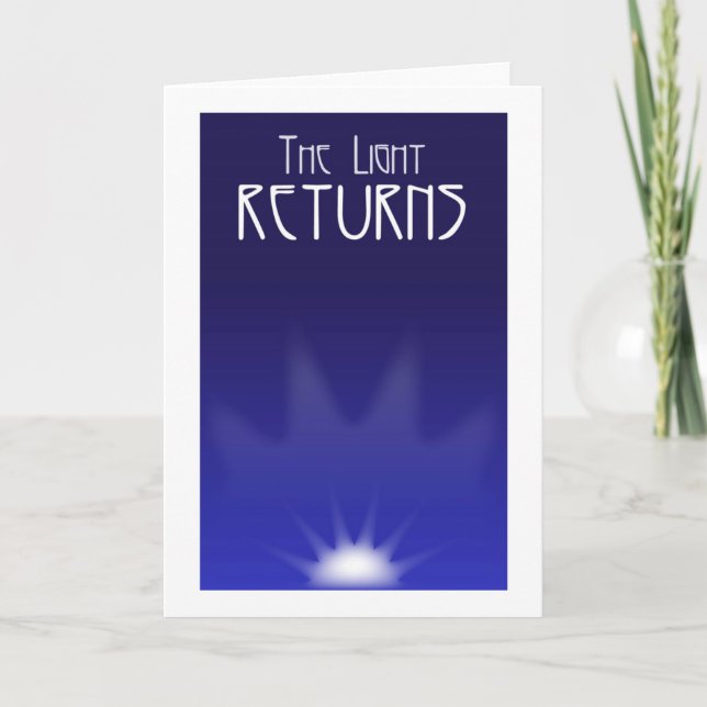 The Light Returns Holiday Card (Front)