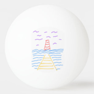 The Lighthouse and the Pier Picnic Ping Pong Ball