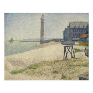 The Lighthouse at Honfleur, 1886 (oil on canvas) Poster