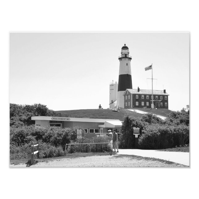 The Lighthouse at Montauk, NY Photo Print (Front)