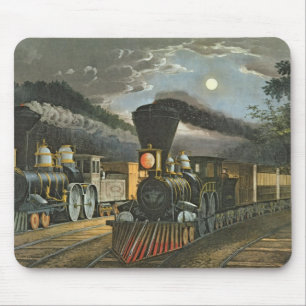 The Lightning Express Trains, 1863 Mouse Pad