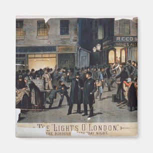 'The Lights O' London' (colour litho) Magnet