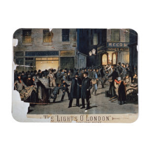 'The Lights O' London' (colour litho) Magnet