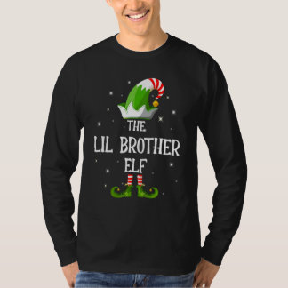 The Lil Brother Elf Family Matching Group Christma T-Shirt