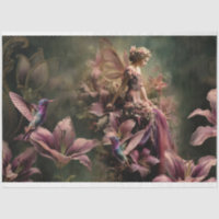 The Lily Fairy Tale Fantasy Hummingbird Floral