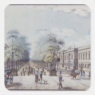 The Linden with the Academy, Berlin Square Sticker