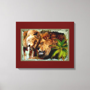 The Lion 2 - Wrapped Canvas