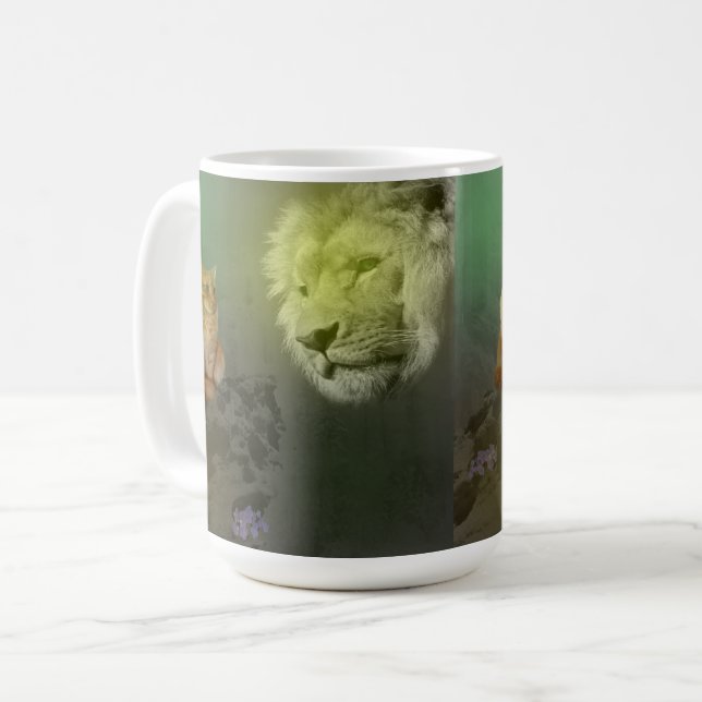 The Lion And The Cat, Coffee Mug (Front Left)