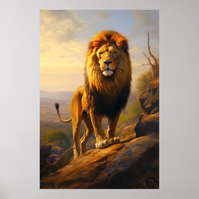 The Lion at Sunset Poster (Front)