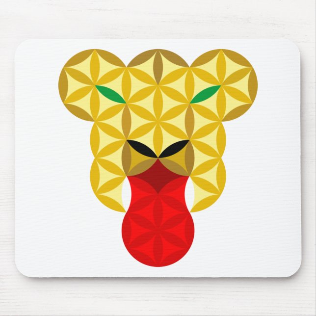 The Lion Cub of Life - Sacred Animals 02. Mouse Pad (Front)