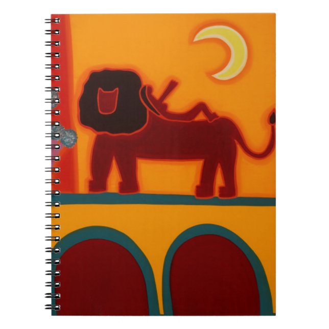 The Lion From Fulham Broadway 2008 Spiral Notebook (Front)