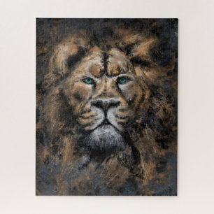 The Lion King - Abstract Art Modern Style Painting Jigsaw Puzzle