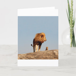 The Lion King ( Adult Lion and Cub) Card